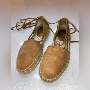 Frye wedge/moccasin style strap shoe